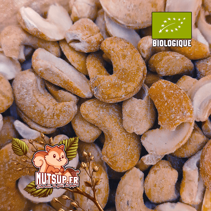 Noix de Cajou Grillées NON Salées Bio