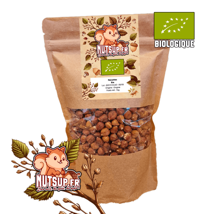Noisettes décortiquées Bio